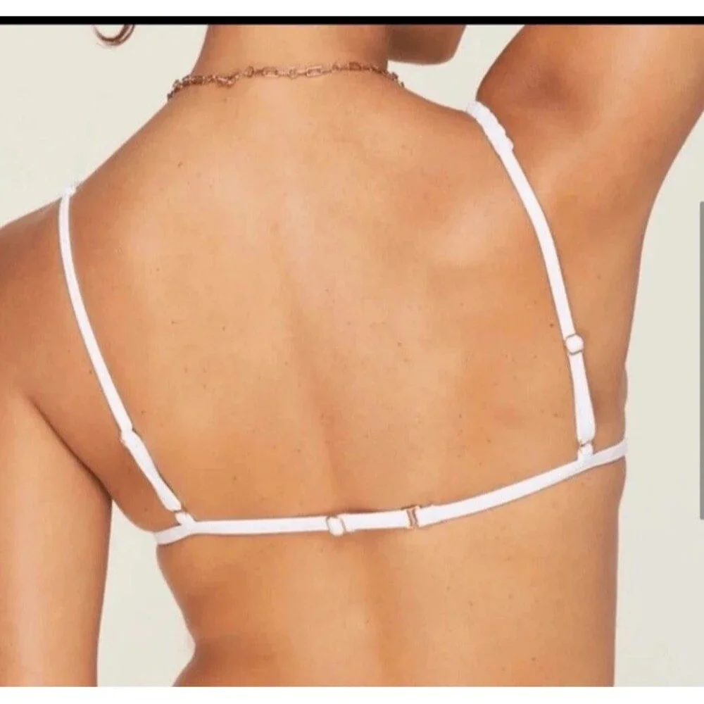 Andis Swim x Demi Moore The Tropez Bikini Top NWT Size S Small